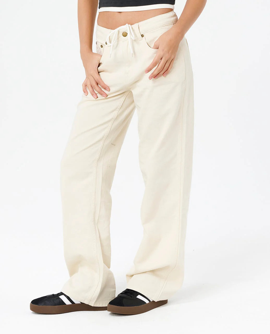 Rip Curl Aggie Relaxed Jeans - Bone