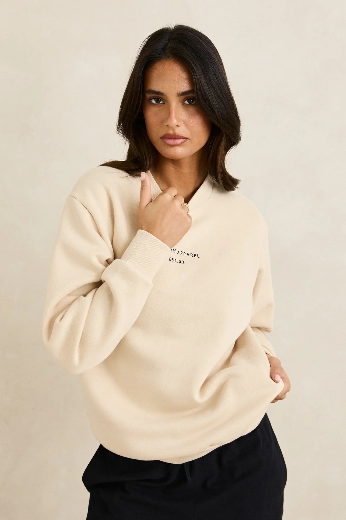 Rhythm Classic Brand Fleece - Oat