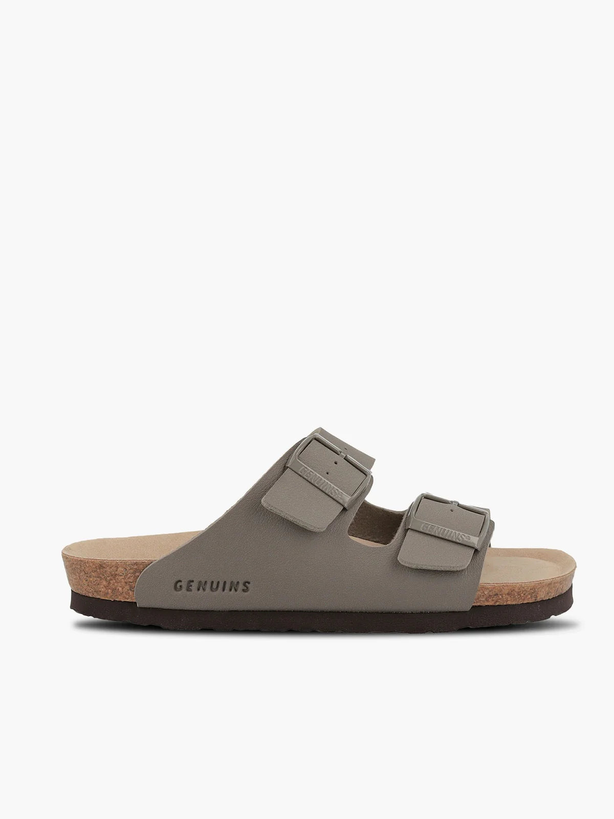genuins hawaii vegan sandal with a buckle on a white background