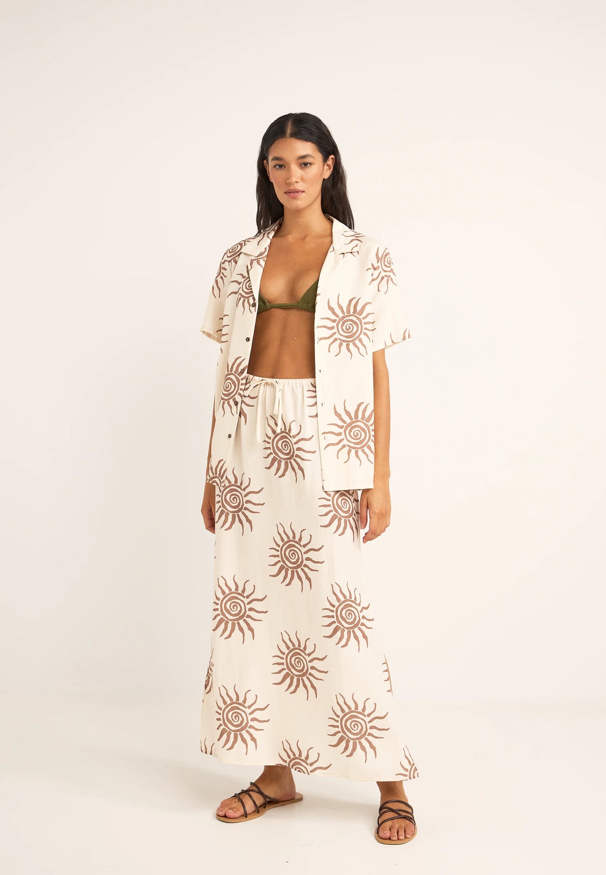 Rhythm Seafarer Short Sleeve Shirt - Brown