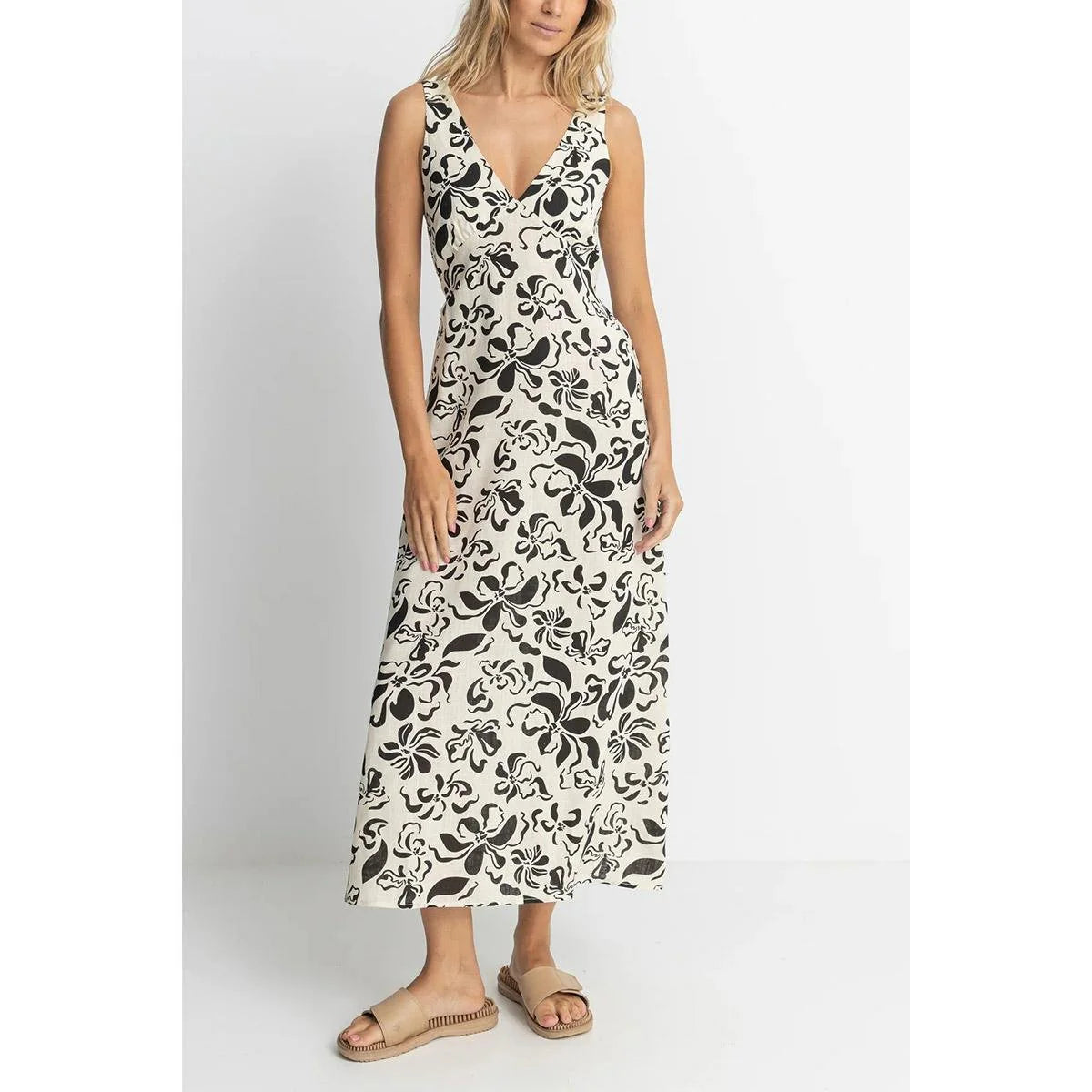 Rhythm Sundance Floral Maxi Dress - Natural