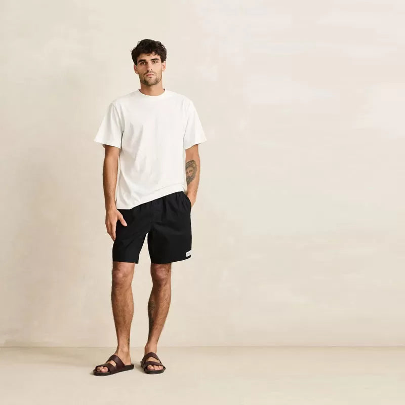 Rhythm Classic Linen Jam Short - Black