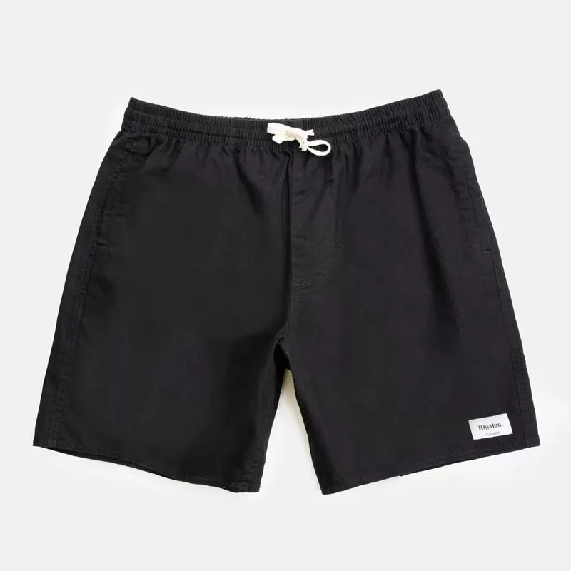 Rhythm Classic Linen Jam Short - Black