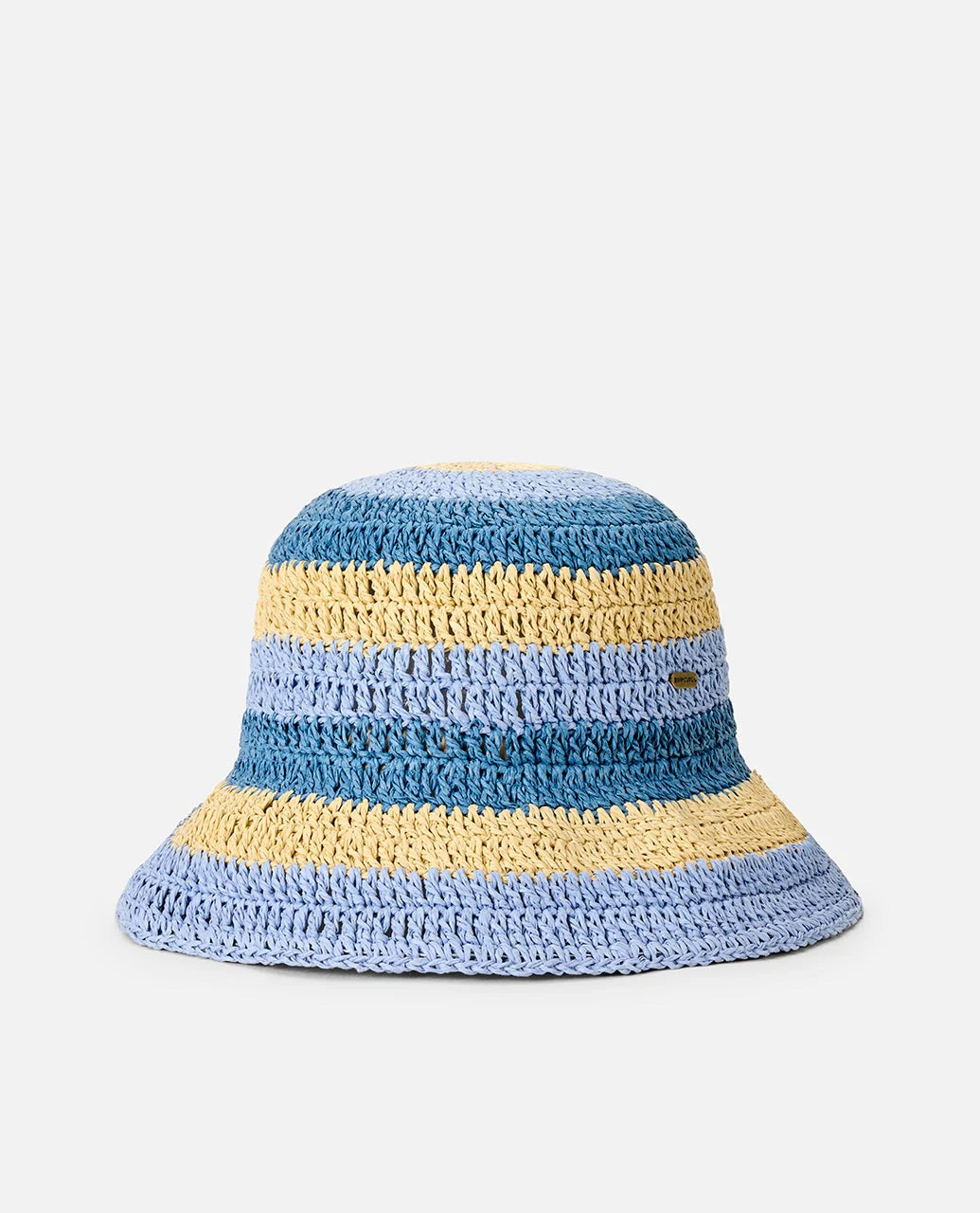 Rip Curl Crochet Bucket Hat - Blue/Natural
