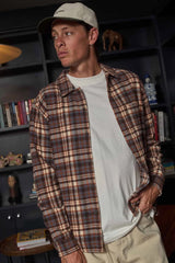 Rhythm Albert Check Shirt - Almond