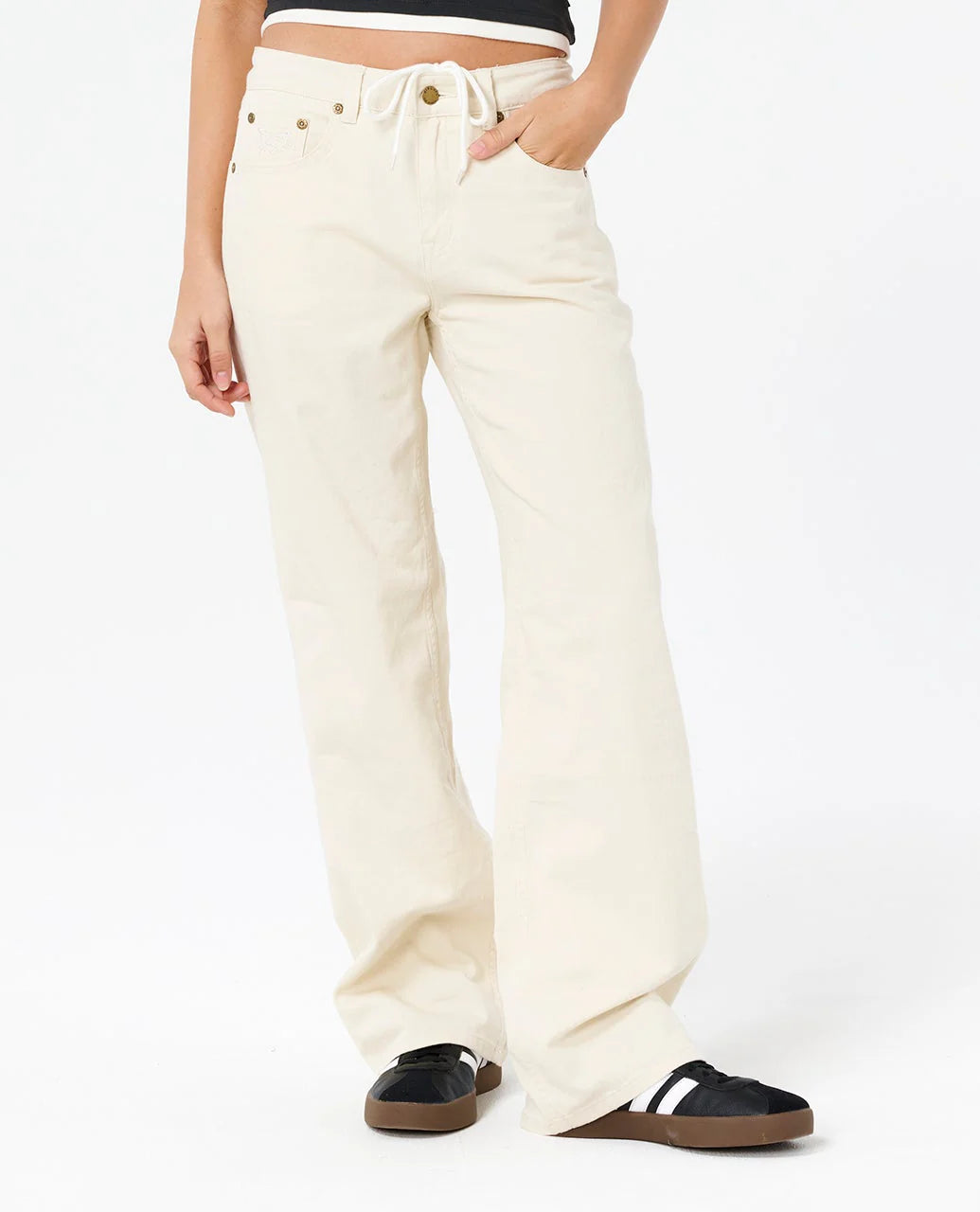 Rip Curl Aggie Relaxed Jeans - Bone