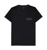 Black Recycled Printed T-Shirt Front