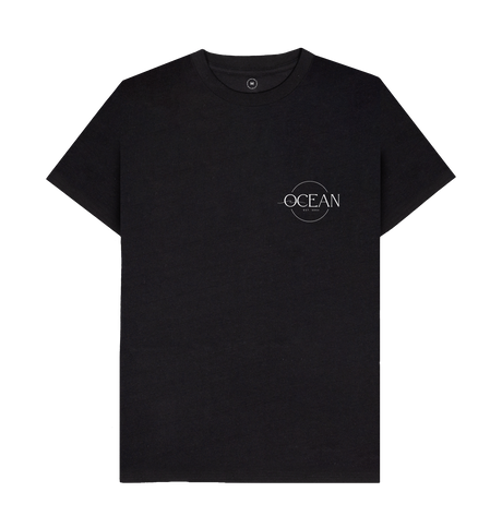 Black Recycled Printed T-Shirt Front