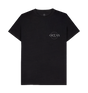Black Recycled Printed T-Shirt Front