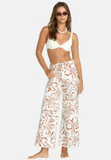 Billabong Free Fall Printed Twill Pant - Off White