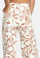 Billabong Free Fall Printed Twill Pant - Off White