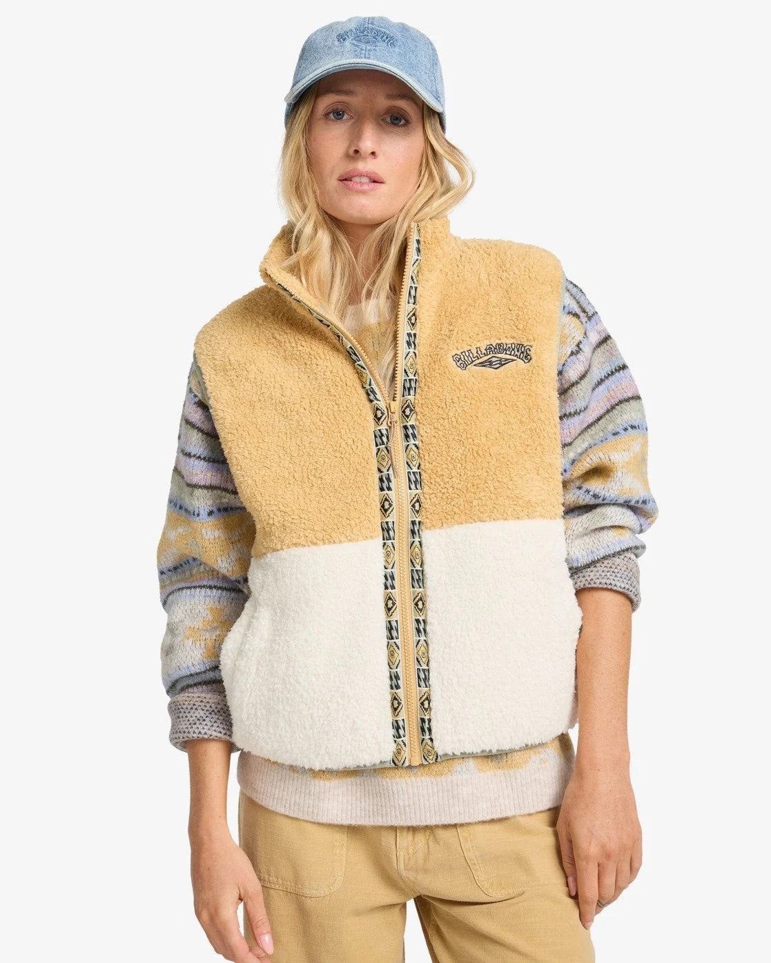 Billabong Go On Hike Fleece Vest - Hemp