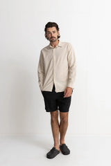 Rhythm Classic Linen LS Shirt - Sand