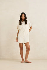 Rhythm Classic Shirt Dress - Oat