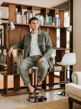 Genuins Hawaii Oiled Leather Sandals - Habana