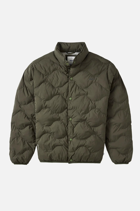 Green Katin OTG Ross puffer jacket on a white background