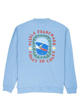 Vissla Coastal Life Eco Fleece Crewneck - Faded Denim