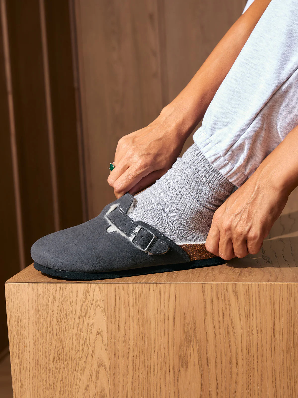 Genuins Riva Velour Wool - Grey