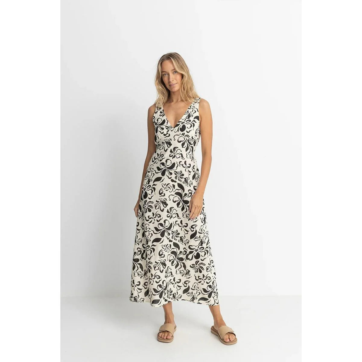 Rhythm Sundance Floral Maxi Dress - Natural