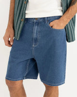 Rhythm Toby Denim Short - Dark Blue Wash
