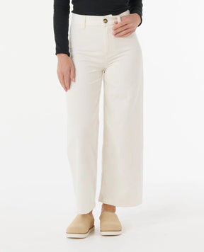 Person wearing rip curl stevie cord pants on a white background