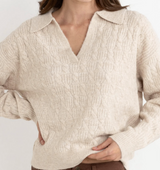 Rhythm Lexie V-Neck Jumper - Natural