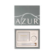 AZUR skincare product set with packaging on a white background