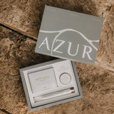 AZUR product set on a stone surface