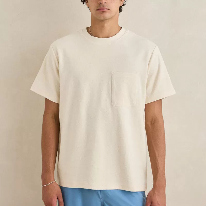Rhythm Vintage Terry T-Shirt - Natural
