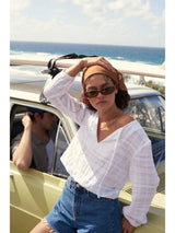 Rhythm Kiara Long Sleeve Top - White