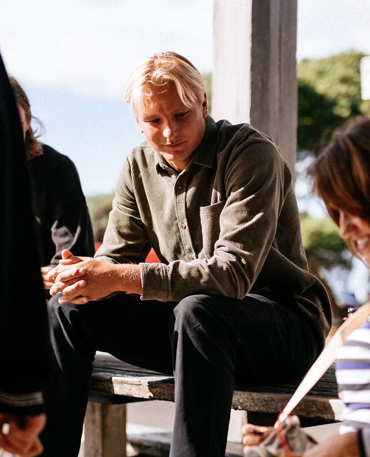 Rip Curl Classic Surf Cord Shirt - Olive