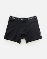 rip curl vaporcool underwear in black on a white background