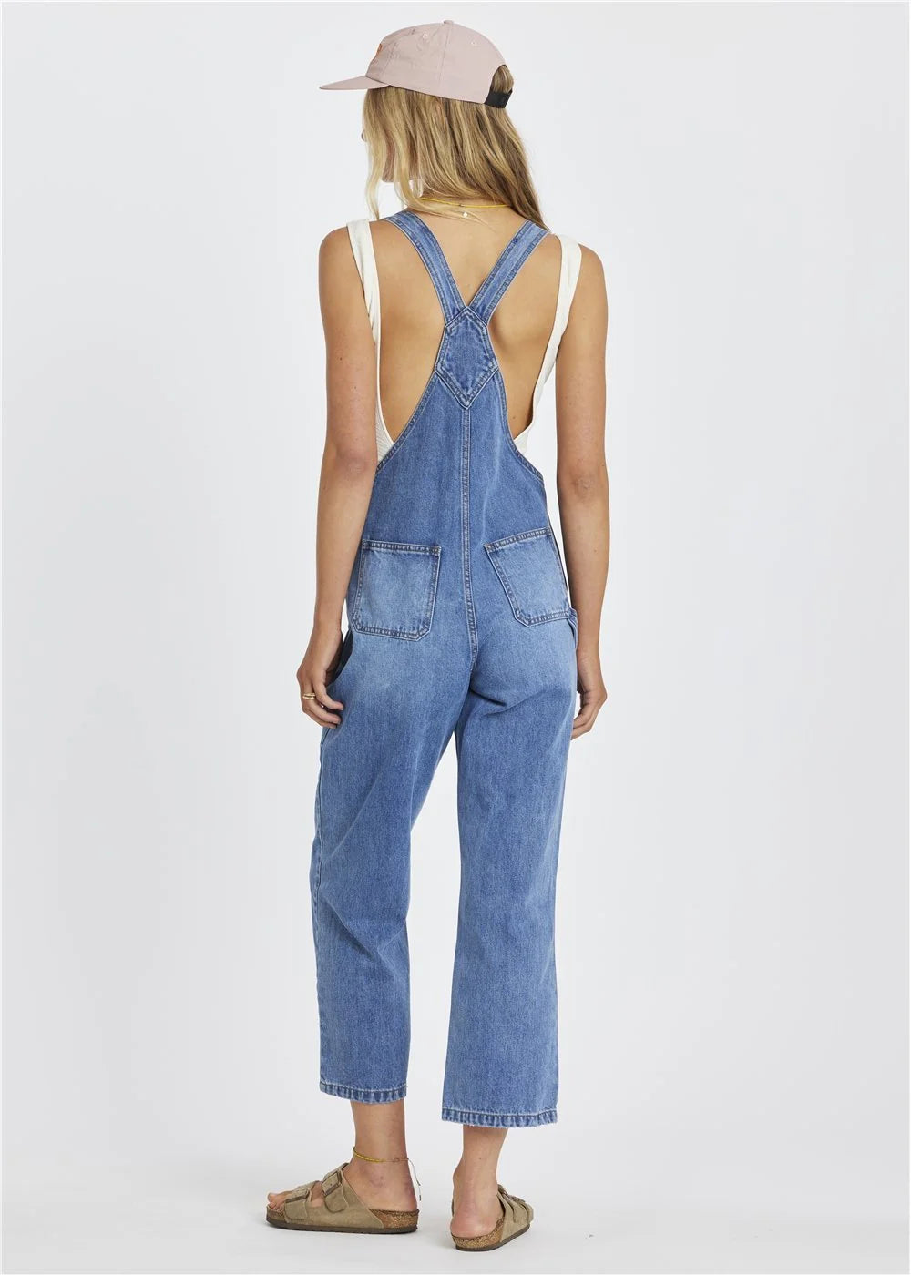 Sisstr Kickback Overall - Faded Indigo