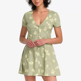 RVCA Understated Dress - Green Tea