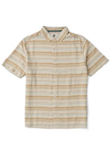 Vissla Grad Stripe Short Sleeve Shirt - Dark Sand